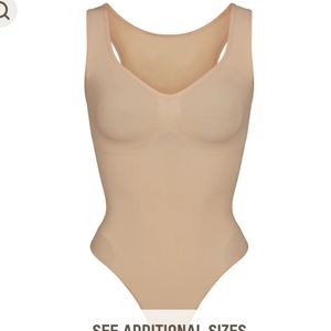 Skims sculpt scoop neck thong bodysuit